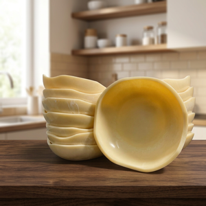 Tazón para Servir de Resina Pulida, Ecológico, Diseño Clásico, Duradero, con Aspecto de Mármol, para Decoración del Hogar, Regalos de Boda - Product Image 3