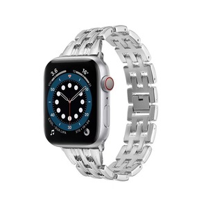 Correa de Metal con Logotipo Personalizado para <span class=keywords><strong>Apple</strong></span> <span class=keywords><strong>Watch</strong></span> <span class=keywords><strong>SE</strong></span> S8, Correa para iWatch en Oro Rosa con Hebilla de Acero Inoxidable, Aleación de Zinc Compatible - Product Image 6
