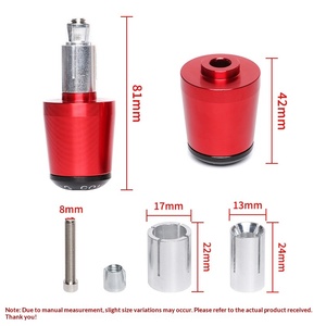 15 couleurs au choix pour moto FZ6S/8 MT-03 YZF R1 TMAX560 <span class=keywords><strong>530</strong></span> 500 – Embout de guidon de type F anti-chute et équilibrant - Product Image 2