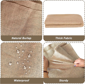 <span class=keywords><strong>Mantel</strong></span> <span class=keywords><strong>de</strong></span> <span class=keywords><strong>Yute</strong></span> Grueso y Resistente, Texturizado, Natural, Impermeable, Cuadrado, Hecho a Mano para Uso Doméstico y para Niñas - Product Image 3