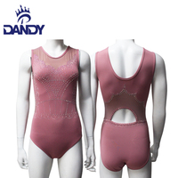 Justaucorps à paillettes de haute qualité personnalisé Dandy pour filles, vêtements de danse d'entraînement en gros pour la gymnastique