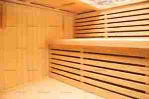 2024 для домашнего использования, современный дизайн, комбинированная инфракрасная Паровая сауна, двойная сосновая скамья, влажная Паровая функция, печь для сауны из массива дерева - Product Image 4