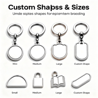 Porte-clés en métal avec logo personnalisé, qualité supérieure, cadeaux de marque, vente en gros, alliage de zinc, porte-clés minimaliste, souvenir, usine OEM ODM