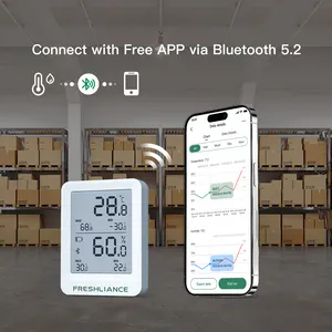 Echtzeit Smart Ble Temperatur-und Feuchtigkeit sensor