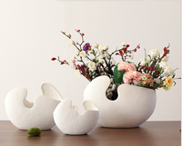 Décoration d'intérieur, vase en céramique moderne, fleurs, plantes séchées, pots décoratifs, pots pour plantes succulentes, livraison DDP