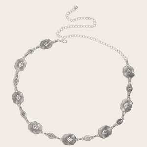 Women's Bohemian Style Handmade Beaded Belt Alloy Carved <b>Waist</b> <b>Chain</b> with Suit Skirt Women's Beaded Belts - Product Image 2