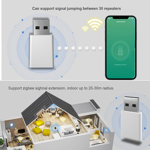 SIXWGH Zigbee 3.0 Wi-Fi สำหรับ Tuya Gateway Repeater ระยะ 30 เมตร รองรับ Alexa/Google Home ใช้ได้ในโรงแรม โรงรถ รถยนต์ บาร์ ใช้พลังงานจาก <span class=keywords><strong>USB</strong></span> รองรับอุปกรณ์ได้ 30 ชิ้น - Product Image 5