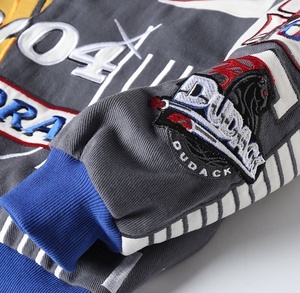 Áo khoác bomber phong cách cổ điển đường phố dành cho nam, kiểu dáng đua xe, thêu tùy chỉnh - Product Image 5