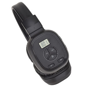 Radio FM supraaural H-392 de 50-108MHz con pantalla LCD y preajustes de estaciones para interpretación simultánea en reuniones - Product Image 1