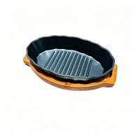 Poêle Teppanyaki en fonte compatible induction, ensemble d'ustensiles de cuisine en fonte, Panelas De Ferro Fundido, Marmite De Cuisine