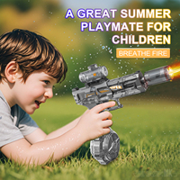 Pistolet à eau transparent automatique Yaxin pour l'été, avec lumières LED, pistolet à eau électrique pour adultes et enfants