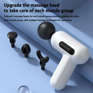 Regalo de mujer rosa púrpura lindo Mini pistola de masaje pantalla táctil de 12 velocidades pistola de masaje muscular de tejido profundo silencioso - Product Image 2