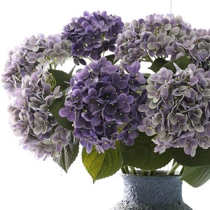 <b>Artificial</b> Flower French <b>Hydrangea</b> European Style Hand Feel Moisturizing to the Touch Wedding Home Decoration - Product Image 2