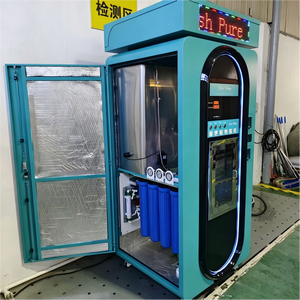Distributeur d'eau froide et pétillante sur pied, avec filtration RO, en acier inoxydable, désinfection UV SDK et options de paiement multiples - Product Image 4