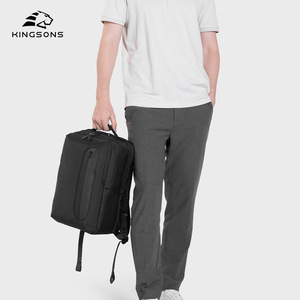 Kingsons Men's <b>Backpack</b> 20-35L <b>Large</b> <b>Capacity</b> Business Travel <b>Backpack</b> Solid Color Multi-layer Storage <b>Backpack</b> - Product Image 4