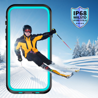 Coque de téléphone Shellbox de haute qualité, PC+TPU, antichoc et anti-chute, protection intégrale, étanche IP68 pour iPhone 15 Pro Max 13 Pro