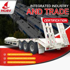 Semirremolque <span class=keywords><strong>de</strong></span> Cama Baja <span class=keywords><strong>de</strong></span> 3 Ejes, 50 Toneladas, Directo <span class=keywords><strong>de</strong></span> Fábrica, <span class=keywords><strong>Segunda</strong></span> <span class=keywords><strong>Mano</strong></span> en Venta - Product Image 1