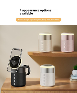 Estación de carga inalámbrica magnética 4 en 1 con altavoz Bluetooth, carga rápida de 15W para iPhone 15/14, Samsung Qi2, <span class=keywords><strong>AirPods</strong></span> 3/Pro - Product Image 5