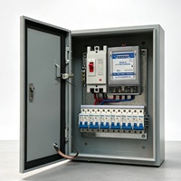 Armoire de distribution complète basse tension 230V 100A pour chantier extérieur, triphasée quatre fils, contrôle usine