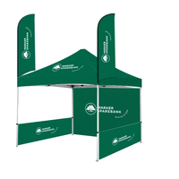 Tente d'affichage publicitaire robuste à impression personnalisée, chapiteau pliable promotionnel pour événement Pop Canopy Gazebo pour salons professionnels