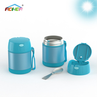 Tarro de comida aislado de acero inoxidable de 400ml de alta calidad Oumego para comidas calientes contenedores de termo de almuerzo aislados caja de almuerzo Bento