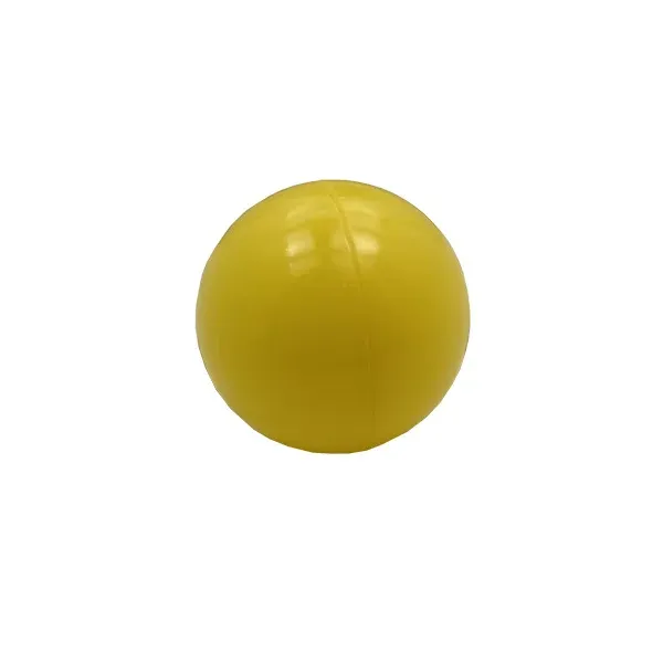 Фабричные пластиковые шарики полые высокой плотности 80 мм полиэтилен желтый полый шар