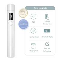 Lampu Kuku Plastik Mini UV LED Isi Ulang 2024 BARU dengan Layar LCD, Profesional untuk Penggunaan di Rumah & Salon
