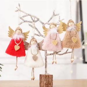 Christmas Angel Doll Pendant Hanging Ornaments Xmas Tree Ornament Crafts Decorations