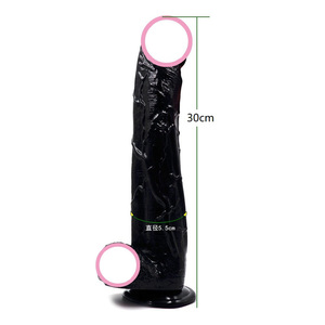 Dildo <span class=keywords><strong>Super</strong></span> Lembut Panjang 30cm Terlaris <span class=keywords><strong>Penis</strong></span> Artifisial Realistis untuk Wanita Mainan Seks PVC Elastis - Product Image 2