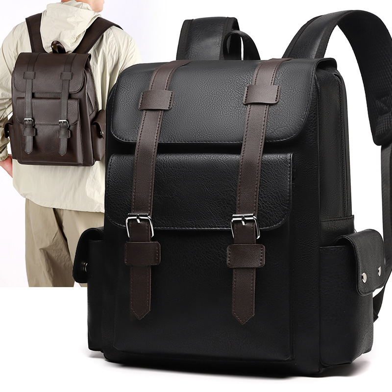 Custom Laptop Travel Backpack Men Vintage