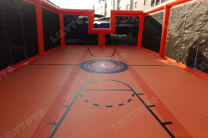 LilyToys Juego Inflable Interactivo Comercial, Arena Inflable, Canchas <span class=keywords><strong>de</strong></span> Baloncesto Inflables para Exteriores en Venta - Product Image 3