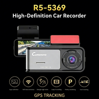 Caméra embarquée 4K avec ADAS, GPS R5-5369, caméra de voiture Ultra HD avec WiFi, vision nocturne, DVR