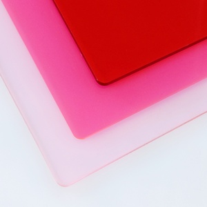 Feuille acrylique de fonte translucide rose rouge fluorescent 3mm <span class=keywords><strong>5mm</strong></span> pour le décor rougeoyant d'exposition de signalisation de boîte à lumière de LED - Product Image 2