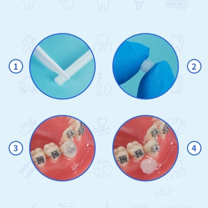 10 boîtes Emballage en vrac Saveur de fruits Soulagement orthodontique <span class=keywords><strong>dentaire</strong></span> Cire protectrice Pour la clinique - Product Image 4