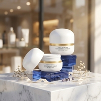 Emballages pour soins de la peau, pots à crème et bouteilles en plastique avec couvercles à vis 100g/50g pour crème pour les yeux et lotion, usage cosmétique