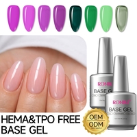 RONIKI HEMA TPO Free Base Gel Vernis à Ongles Transparent Fin Texture Légère Adaptation Naturelle Manucure Quotidienne Confortable Gel