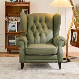लाइट लक्जरी अमेरिकी अवकाश एकल आर्मरेस्ट सोफे कुर्सी 1 सीट प्राचीन कमरे के फर्नीचर के लिए कमरे के फर्नीचर के लिए - Product Image 5