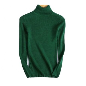 Maglioni a collo alto da <span class=keywords><strong>donna</strong></span> a collo alto da ragazza maglione Pullover in <span class=keywords><strong>cotone</strong></span> lavorato a maglia abbigliamento - Product Image 4