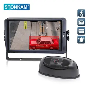 Câmera de detecção de pedestres STONKAM AI para monitoramento de imagem lateral de caminhões com IP69K à prova d'água para ônibus e veículos comerciais