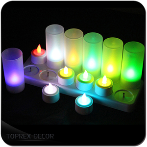 หลอดไฟเทียน <span class=keywords><strong>LED</strong></span> 3โวลต์เหมือนจริง, เทียนทีไลท์สว่างไร้เปลวไฟตกแต่งสำหรับงานแต่งงานงานวันเกิดและงานโรแมนติก - Product Image 5