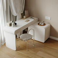 Coiffeuse en bois massif de style américain armoire tout-en-un table de maquillage pour la maison petit appartement chambre à coucher commode minimaliste moderne
