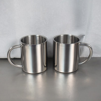 Mug isotherme en acier inoxydable 304 à double paroi épaissi pour étudiants et enfants de maternelle – Design minimaliste isolant thermiquement