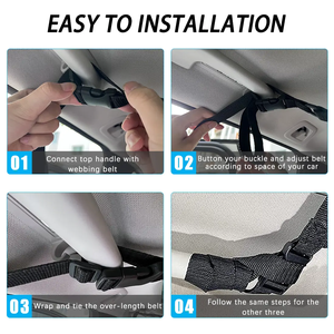 Soffitto per Auto con rete portaoggetti da tetto per Auto borsa interna da carico in rete traspirante per riporre Auto accessori interni - Product Image 6