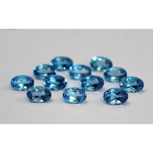 พลอยบลูโทแพซธรรมชาติ ขนาด 8*10 มม. น้ำหนัก 3.5 กะรัต ทรงรีเจียระไนแบบมีรอยแตก เหมาะสำหรับทำเครื่องประดับ - Product Image 3