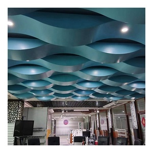 Pannelli per Soffitto in Alluminio Artistico a Onde, Materiale Decorativo per Edilizia, Design per Soffitti di Hotel, Sale, Case e Uffici - Product Image 4