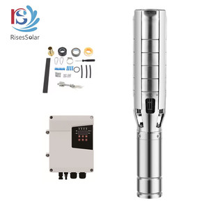 Sistema de bomba de agua solar de CC para riego de granja, bomba de agua de energía Solar de alta presión, bomba de pozo sumergible de pozo profundo con MPPT - Product Image 3