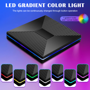 ไดรฟ์ออปติคอลภายนอกแบบ 7 in 1 รุ่นใหม่ พร้อมไฟแสดงสถานะ, ฮับ และช่องเสียบแฟลชไดรฟ์ USB พร้อมเครื่องอ่านการ์ด SD/TF และเครื่องเขียนแผ่น DVD/CD สำหรับแล็ปท็อป - Product Image 2