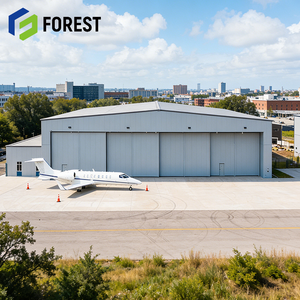 Solución Llave en Mano Personalizada, Hangar para Aviones con Estructura Metálica de Acero, Resistente al Viento, para Logística Aeronáutica, Listo para Enviar - Product Image 1