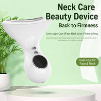 Appareil électrique de lifting du cou et du visage pour usage domestique, anti-rides, raffermissant, masseur facial, lumière colorée, appareil de beauté pour le cou à usage domestique