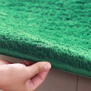 พรมโพลีเอสเตอร์เนื้อนุ่มสีเขียวแบบขนปุยหรือขนนุ่มพรมมอสขนแกะตัดตายออก - Product Image 5